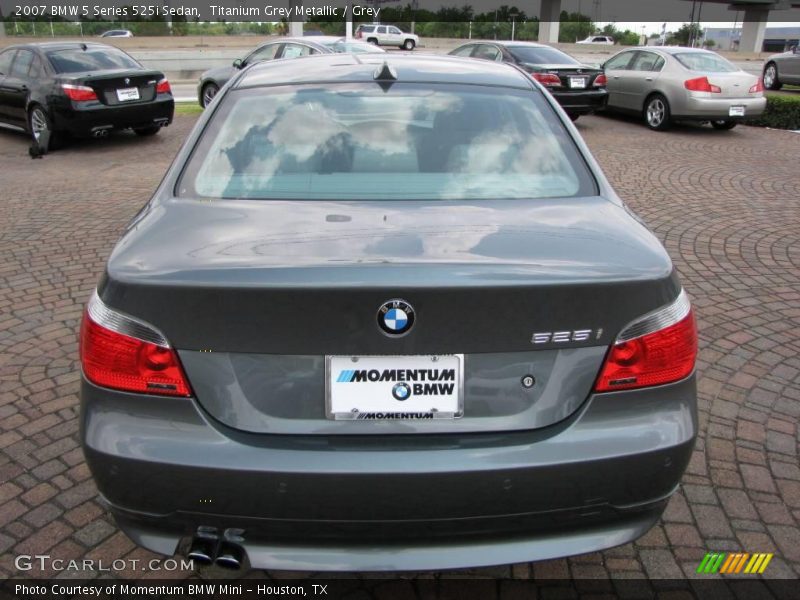 Titanium Grey Metallic / Grey 2007 BMW 5 Series 525i Sedan