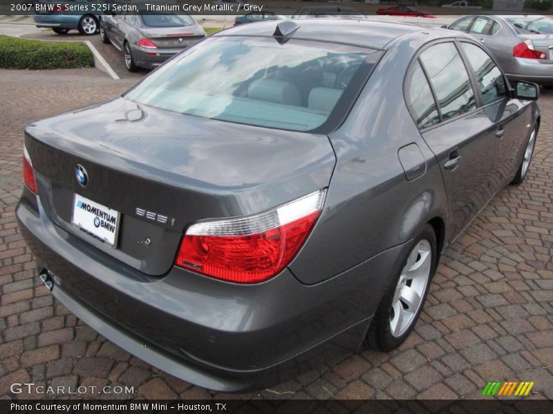 Titanium Grey Metallic / Grey 2007 BMW 5 Series 525i Sedan