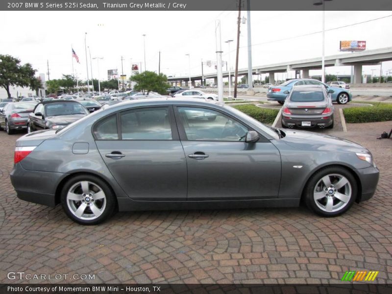 Titanium Grey Metallic / Grey 2007 BMW 5 Series 525i Sedan