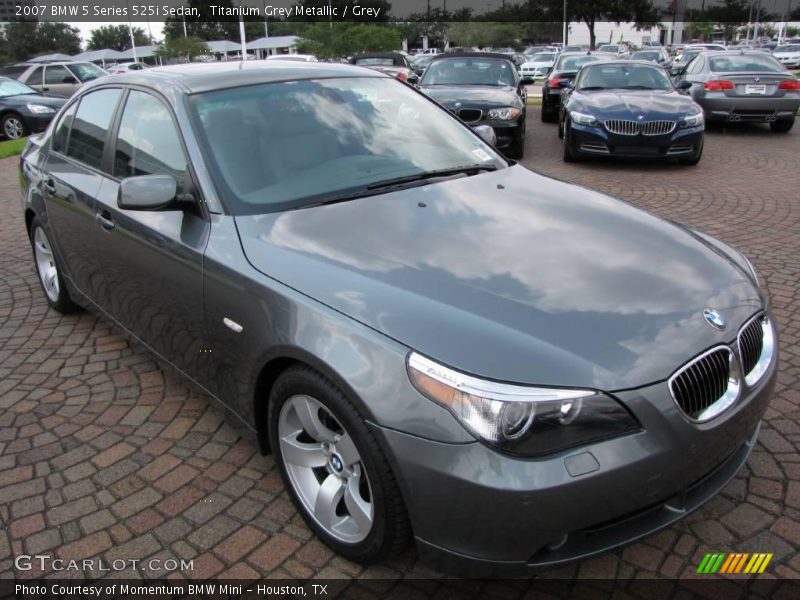 Titanium Grey Metallic / Grey 2007 BMW 5 Series 525i Sedan