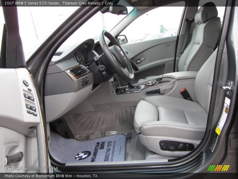 Titanium Grey Metallic / Grey 2007 BMW 5 Series 525i Sedan