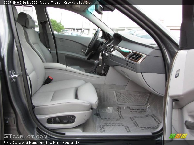 Titanium Grey Metallic / Grey 2007 BMW 5 Series 525i Sedan