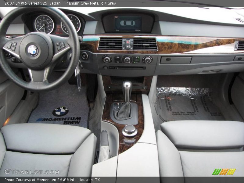 Titanium Grey Metallic / Grey 2007 BMW 5 Series 525i Sedan