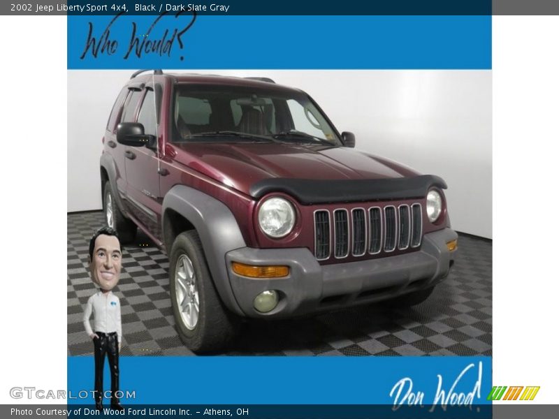Black / Dark Slate Gray 2002 Jeep Liberty Sport 4x4