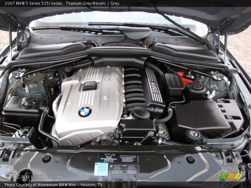 Titanium Grey Metallic / Grey 2007 BMW 5 Series 525i Sedan