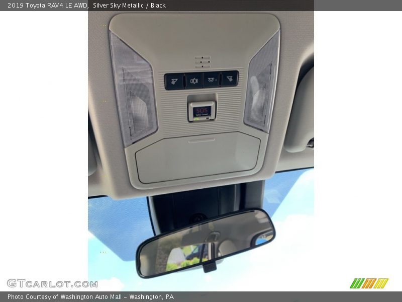 Silver Sky Metallic / Black 2019 Toyota RAV4 LE AWD
