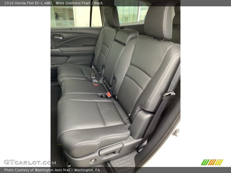 White Diamond Pearl / Black 2019 Honda Pilot EX-L AWD