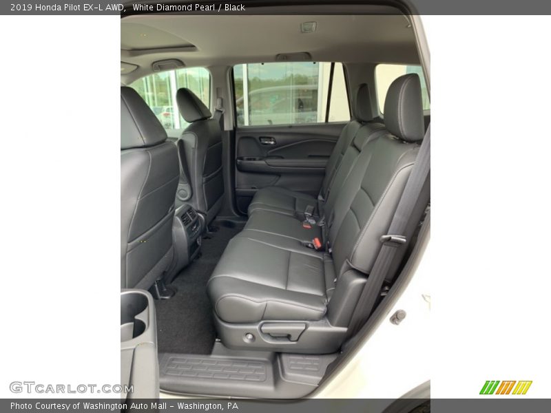 White Diamond Pearl / Black 2019 Honda Pilot EX-L AWD