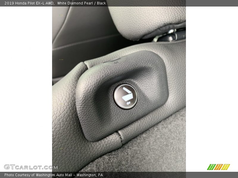 White Diamond Pearl / Black 2019 Honda Pilot EX-L AWD
