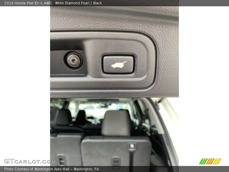 White Diamond Pearl / Black 2019 Honda Pilot EX-L AWD