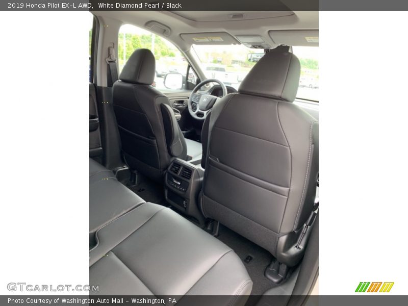 White Diamond Pearl / Black 2019 Honda Pilot EX-L AWD