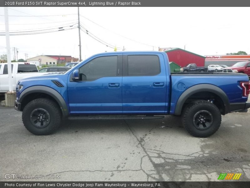 Lightning Blue / Raptor Black 2018 Ford F150 SVT Raptor SuperCrew 4x4