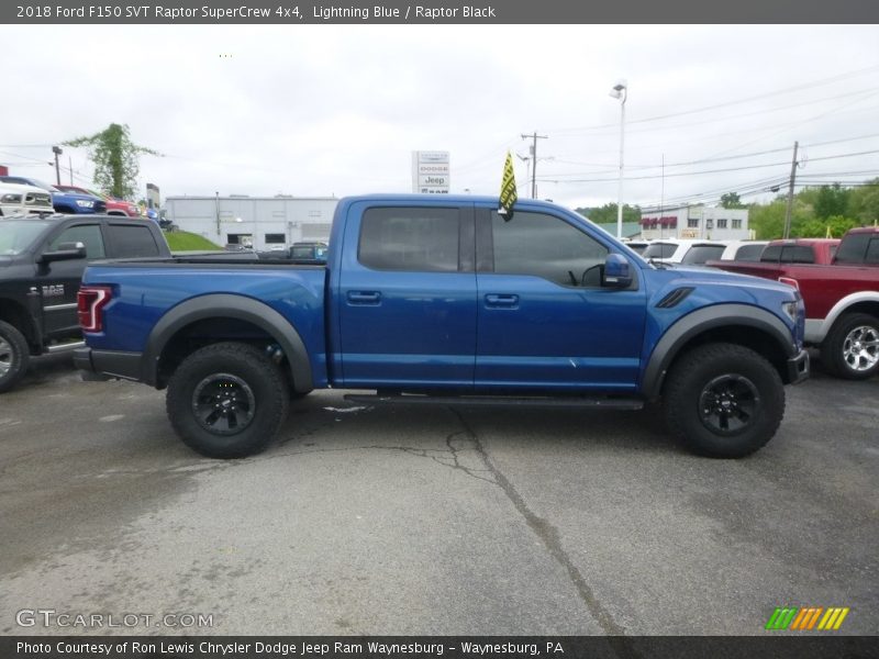 Lightning Blue / Raptor Black 2018 Ford F150 SVT Raptor SuperCrew 4x4