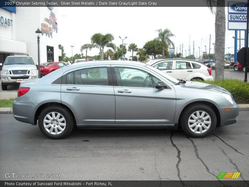Silver Steel Metallic / Dark Slate Gray/Light Slate Gray 2007 Chrysler Sebring Sedan