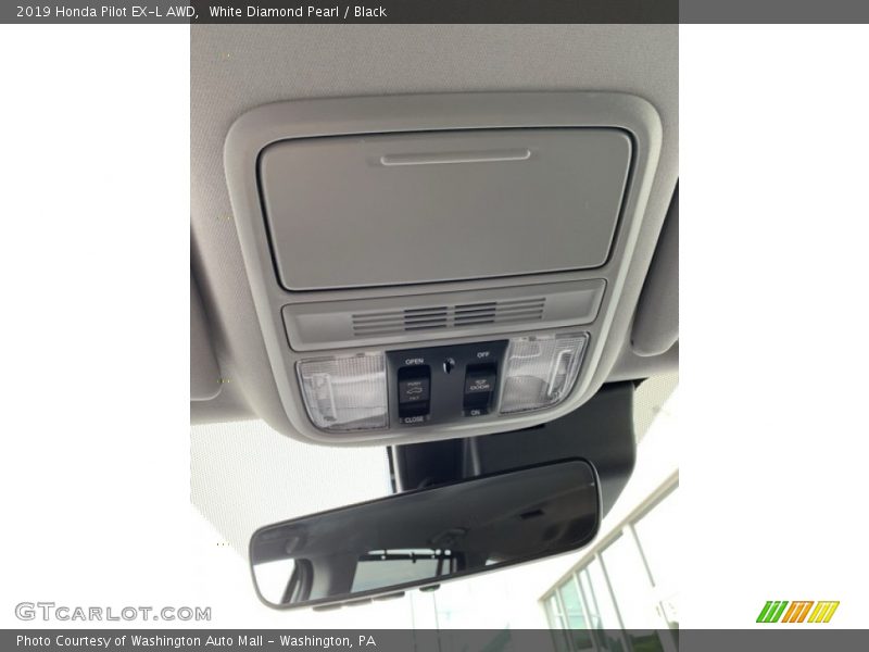 White Diamond Pearl / Black 2019 Honda Pilot EX-L AWD
