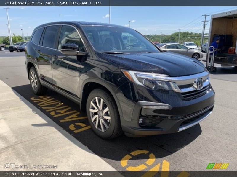 Crystal Black Pearl / Black 2019 Honda Pilot EX-L AWD