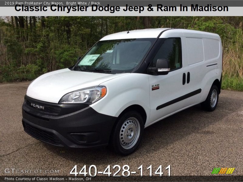 Bright White / Black 2019 Ram ProMaster City Wagon