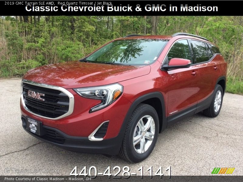 Red Quartz Tintcoat / Jet Black 2019 GMC Terrain SLE AWD