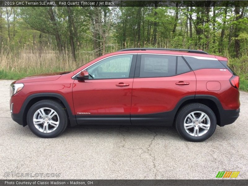 Red Quartz Tintcoat / Jet Black 2019 GMC Terrain SLE AWD