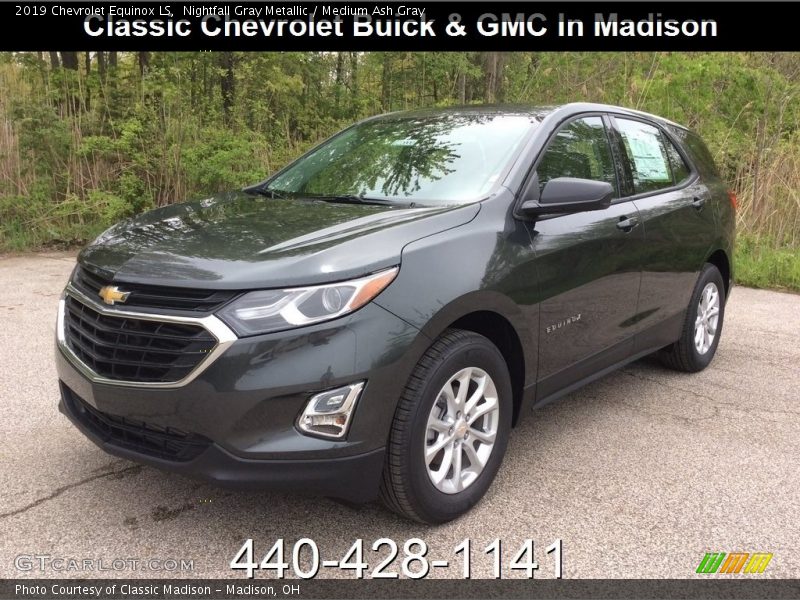 Nightfall Gray Metallic / Medium Ash Gray 2019 Chevrolet Equinox LS