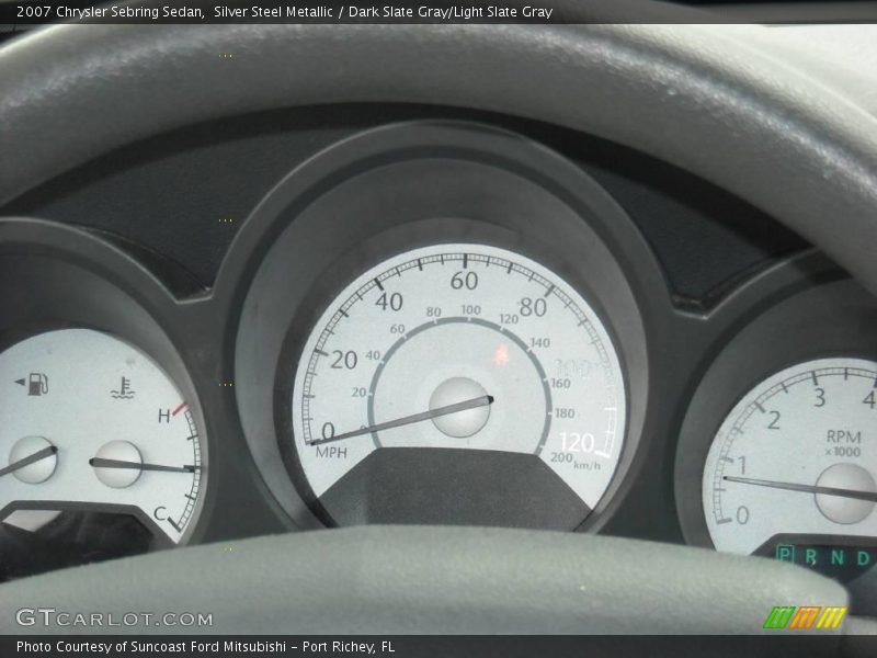 Silver Steel Metallic / Dark Slate Gray/Light Slate Gray 2007 Chrysler Sebring Sedan