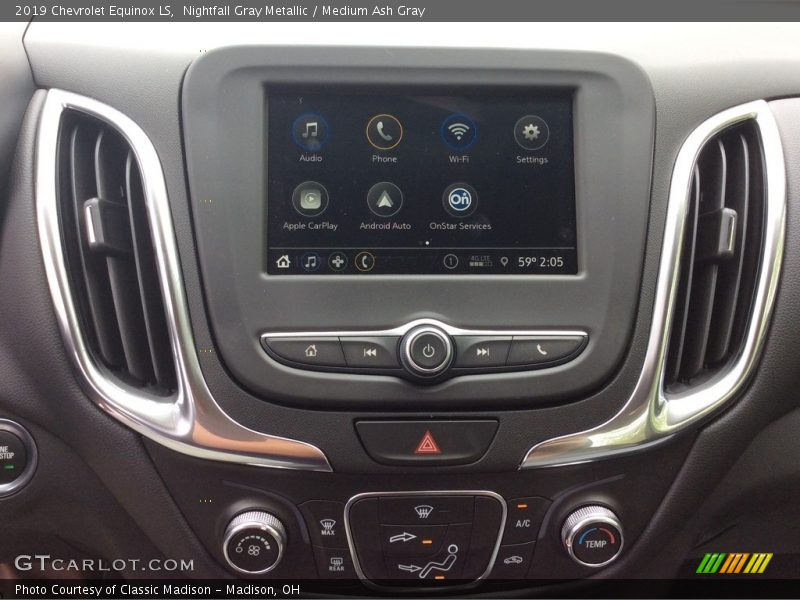 Nightfall Gray Metallic / Medium Ash Gray 2019 Chevrolet Equinox LS