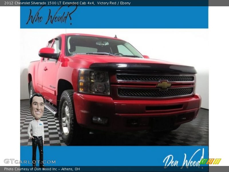 Victory Red / Ebony 2012 Chevrolet Silverado 1500 LT Extended Cab 4x4