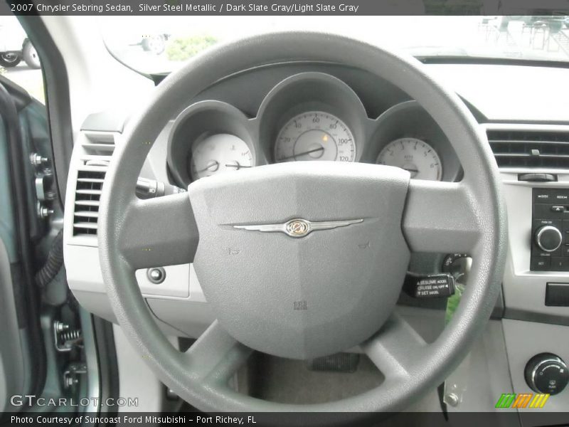 Silver Steel Metallic / Dark Slate Gray/Light Slate Gray 2007 Chrysler Sebring Sedan