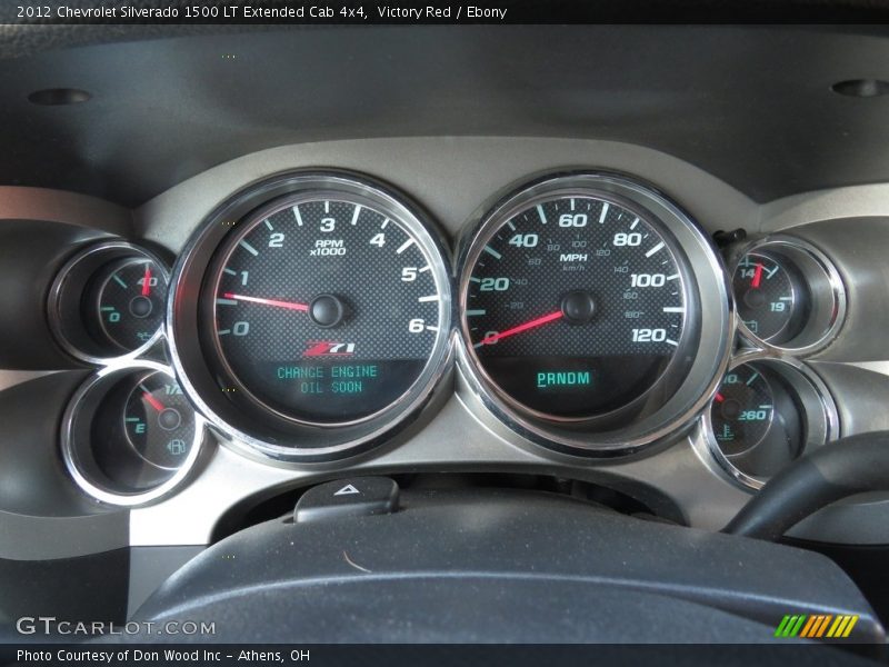 Victory Red / Ebony 2012 Chevrolet Silverado 1500 LT Extended Cab 4x4