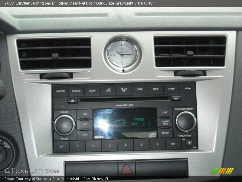 Silver Steel Metallic / Dark Slate Gray/Light Slate Gray 2007 Chrysler Sebring Sedan