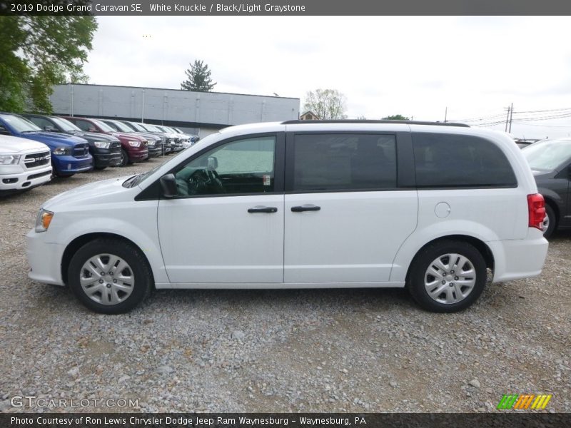 White Knuckle / Black/Light Graystone 2019 Dodge Grand Caravan SE
