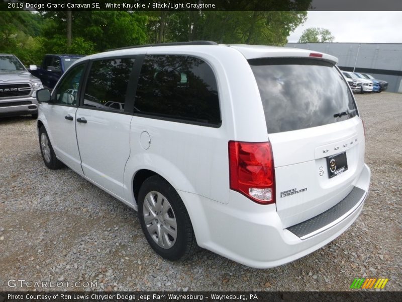 White Knuckle / Black/Light Graystone 2019 Dodge Grand Caravan SE
