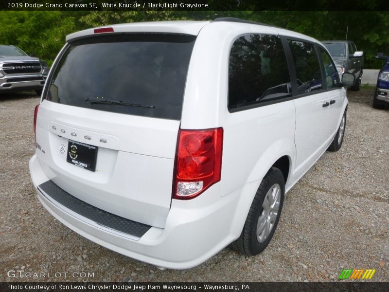 White Knuckle / Black/Light Graystone 2019 Dodge Grand Caravan SE