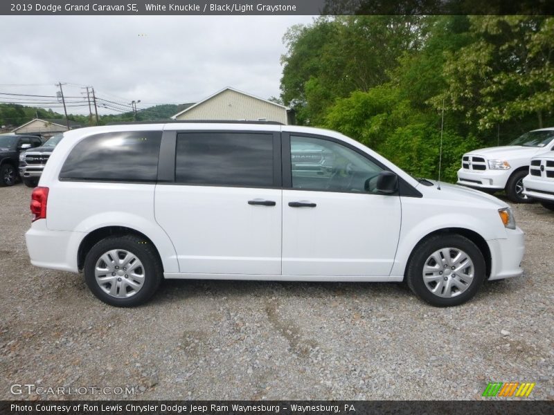 White Knuckle / Black/Light Graystone 2019 Dodge Grand Caravan SE