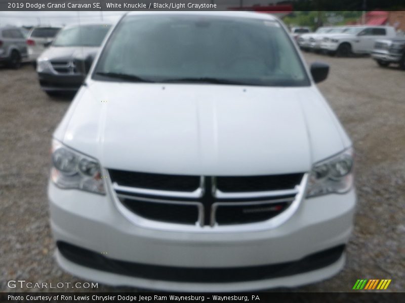 White Knuckle / Black/Light Graystone 2019 Dodge Grand Caravan SE