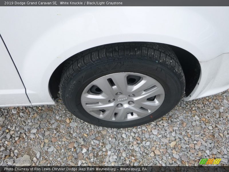 White Knuckle / Black/Light Graystone 2019 Dodge Grand Caravan SE