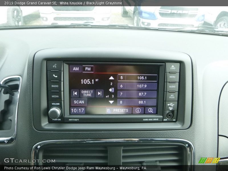 White Knuckle / Black/Light Graystone 2019 Dodge Grand Caravan SE