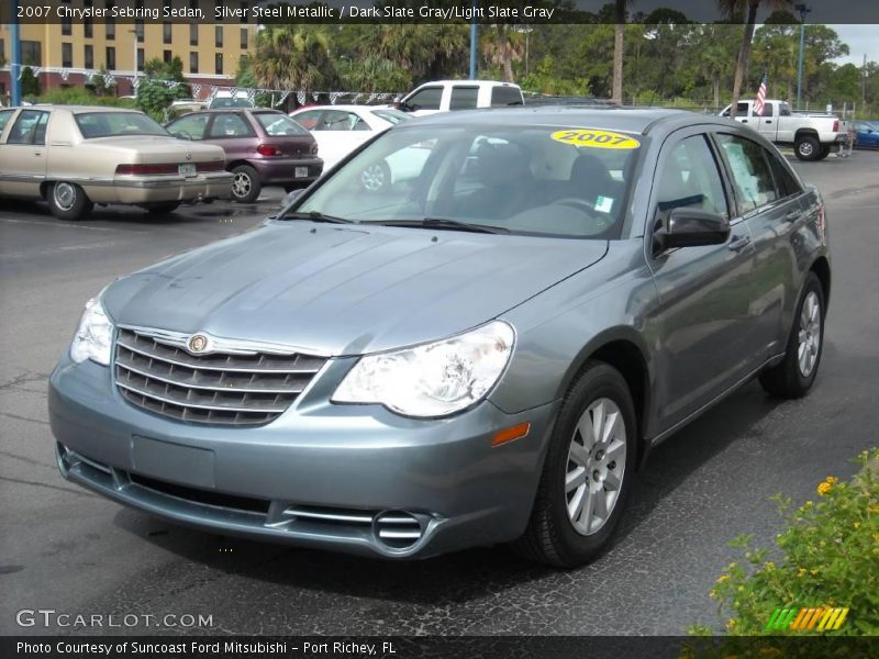 Silver Steel Metallic / Dark Slate Gray/Light Slate Gray 2007 Chrysler Sebring Sedan