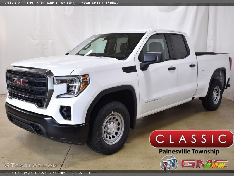 Summit White / Jet Black 2019 GMC Sierra 1500 Double Cab 4WD