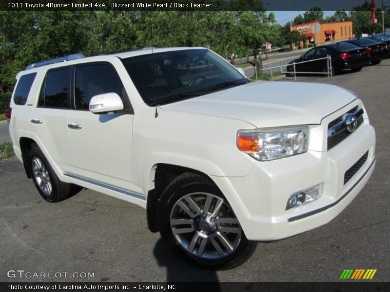 Blizzard White Pearl / Black Leather 2011 Toyota 4Runner Limited 4x4
