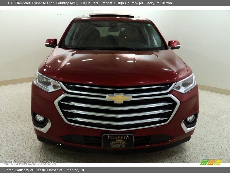 Cajun Red Tintcoat / High Country Jet Black/Loft Brown 2018 Chevrolet Traverse High Country AWD