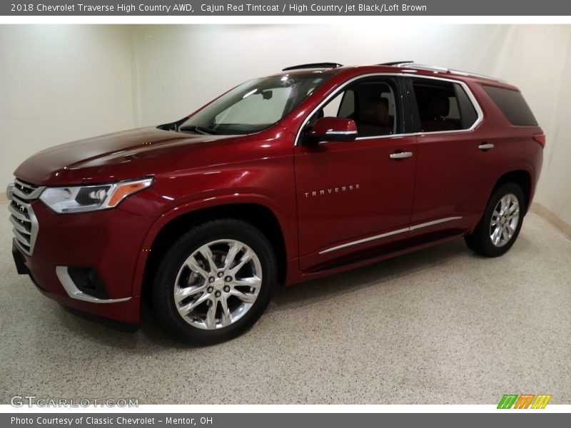 Cajun Red Tintcoat / High Country Jet Black/Loft Brown 2018 Chevrolet Traverse High Country AWD