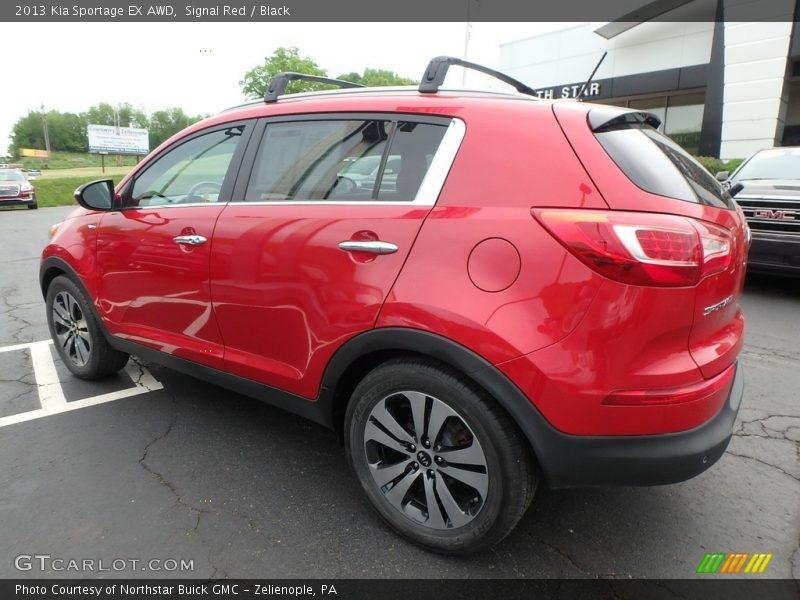 Signal Red / Black 2013 Kia Sportage EX AWD