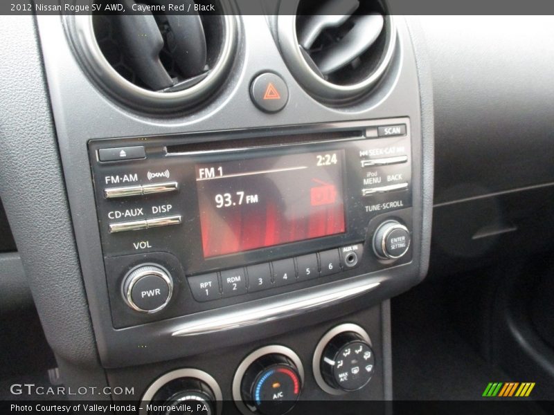 Cayenne Red / Black 2012 Nissan Rogue SV AWD