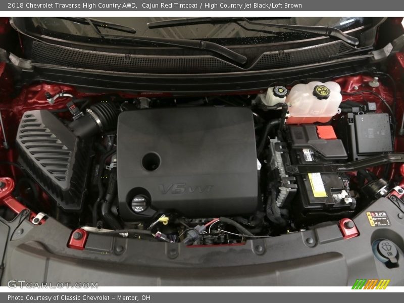 Cajun Red Tintcoat / High Country Jet Black/Loft Brown 2018 Chevrolet Traverse High Country AWD