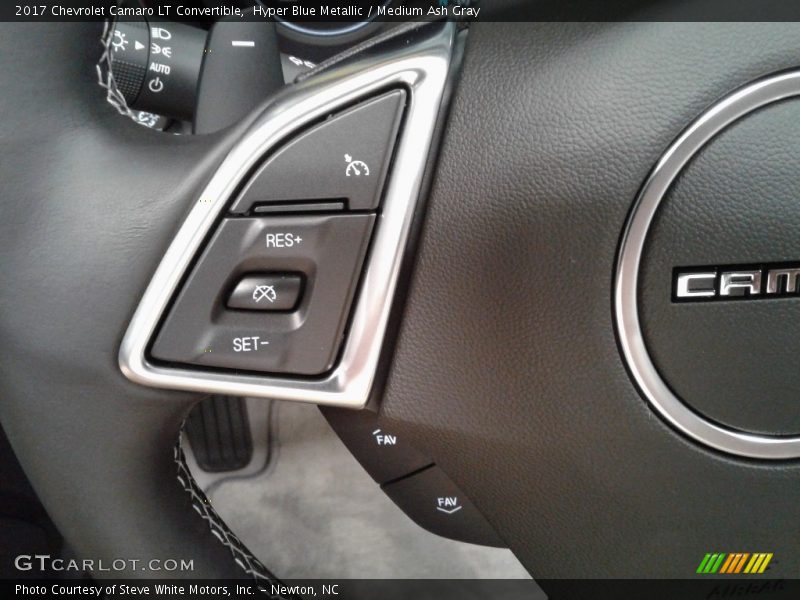 Hyper Blue Metallic / Medium Ash Gray 2017 Chevrolet Camaro LT Convertible