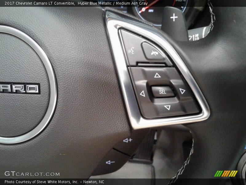 Hyper Blue Metallic / Medium Ash Gray 2017 Chevrolet Camaro LT Convertible