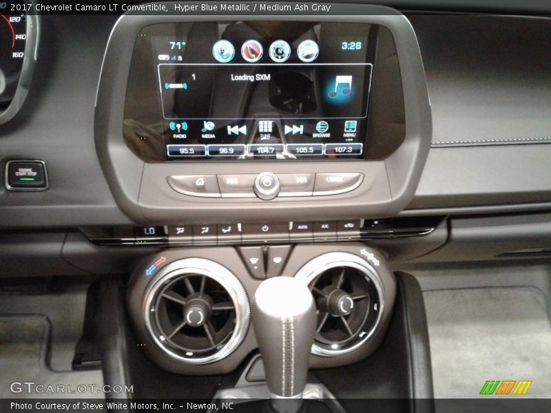 Hyper Blue Metallic / Medium Ash Gray 2017 Chevrolet Camaro LT Convertible