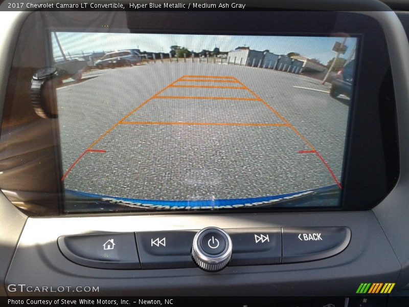 Hyper Blue Metallic / Medium Ash Gray 2017 Chevrolet Camaro LT Convertible