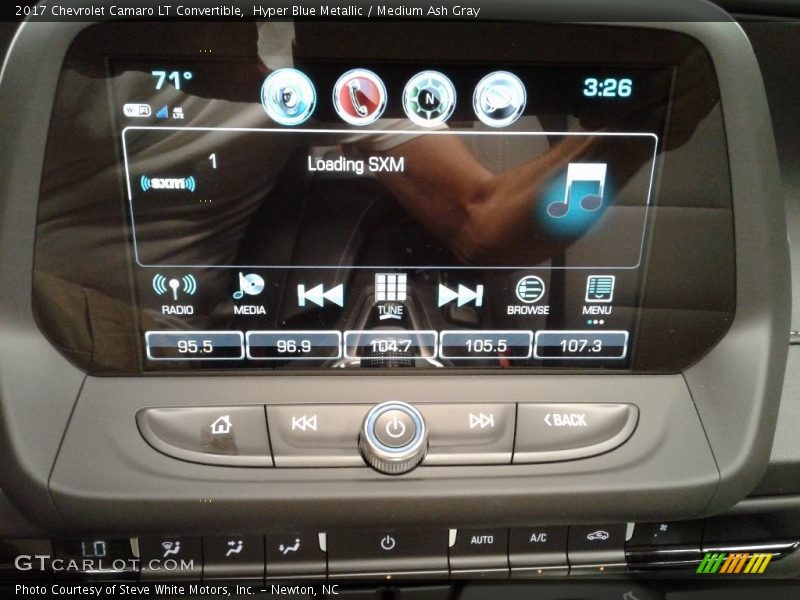 Hyper Blue Metallic / Medium Ash Gray 2017 Chevrolet Camaro LT Convertible